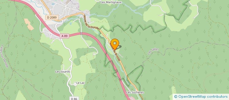 localisation de l'entreprise SCIERIE FAFOURNOUX à LES SALLES