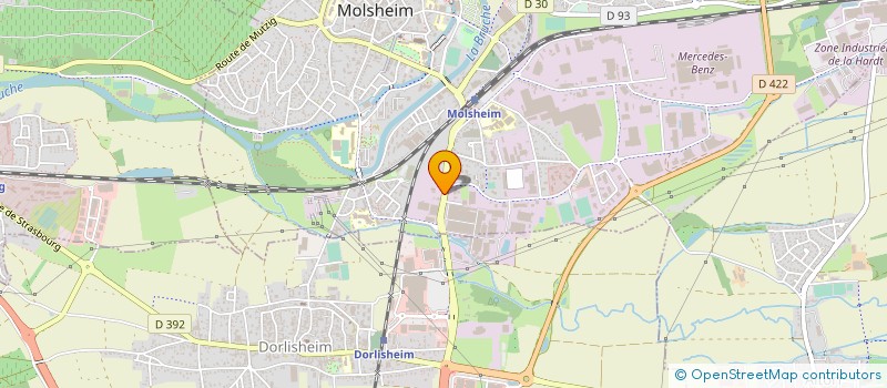 localisation de l'entreprise SCIERIE FEIDT S A à MOLSHEIM