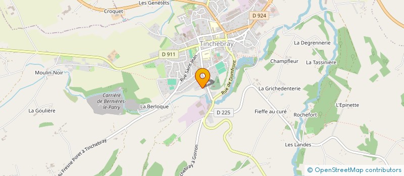 localisation de l'entreprise SCIERIE FEILLET SARL à TINCHEBRAY-BOCAGE