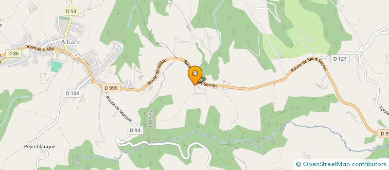 localisation de l'entreprise SCIERIE GALONNIER  CURVALLE