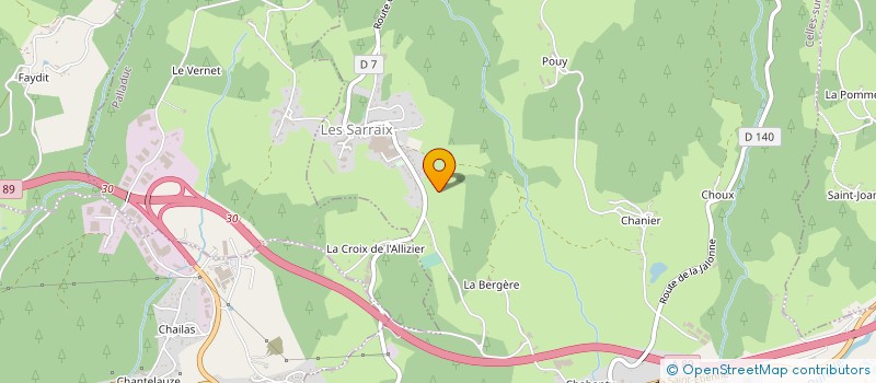 localisation de l'entreprise SCIERIE GARRET PERE ET FILS à ARCONSAT