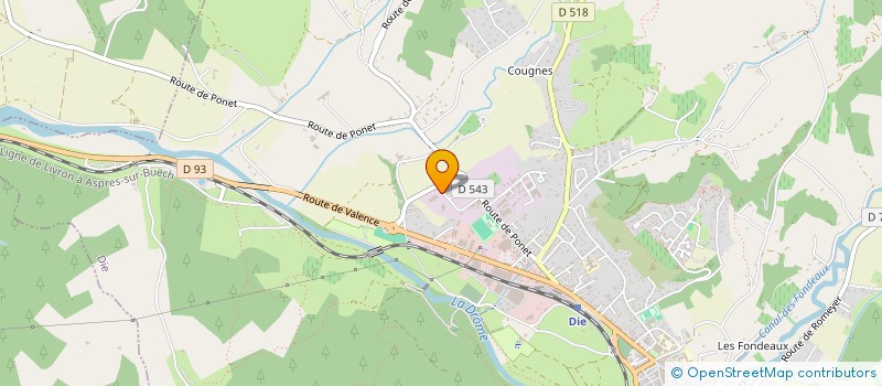 localisation de l'entreprise SCIERIE GIORGIS JEAN-PAUL  DIE