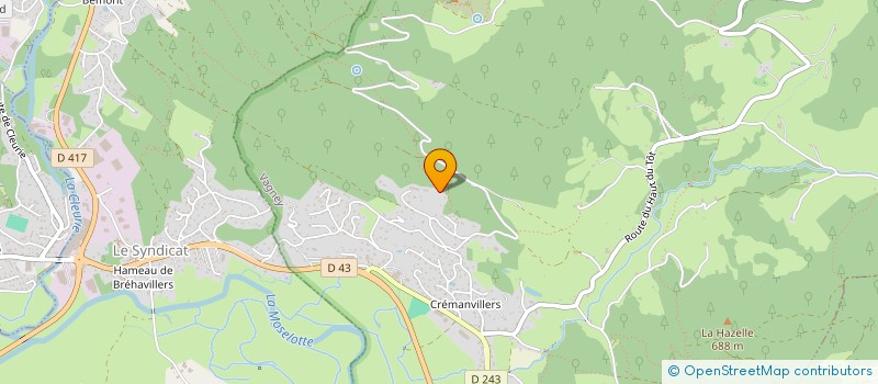 localisation de l'entreprise SCIERIE GLE  VAGNEY