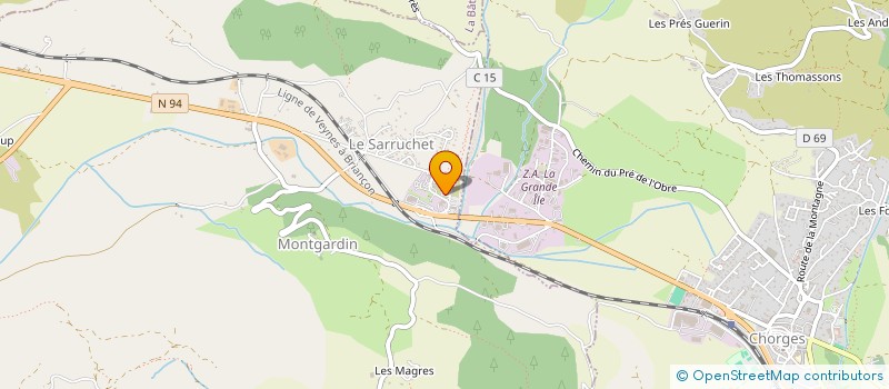 localisation de l'entreprise SCIERIE HAUT ALPINE à LA BATIE NEUVE