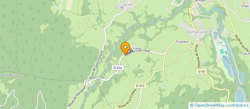 localisation de l'entreprise SCIERIE JOLY  LESCHERAINES