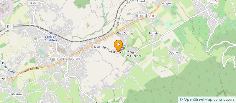 localisation de l'entreprise SCIERIE LANCON à BRENTHONNE
