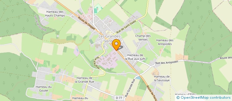 localisation de l'entreprise SCIERIE LEFEBVRE à LES GRANDES-VENTES