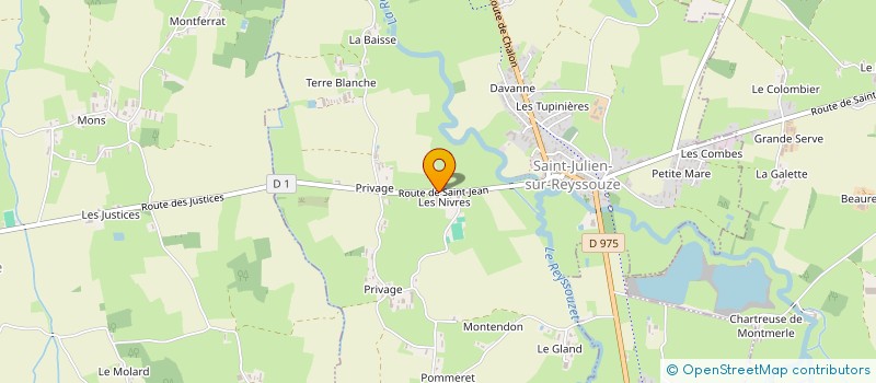 localisation de l'entreprise SCIERIE MICHON PALETTES COMAS à SAINT-JULIEN-SUR-REYSSOUZE