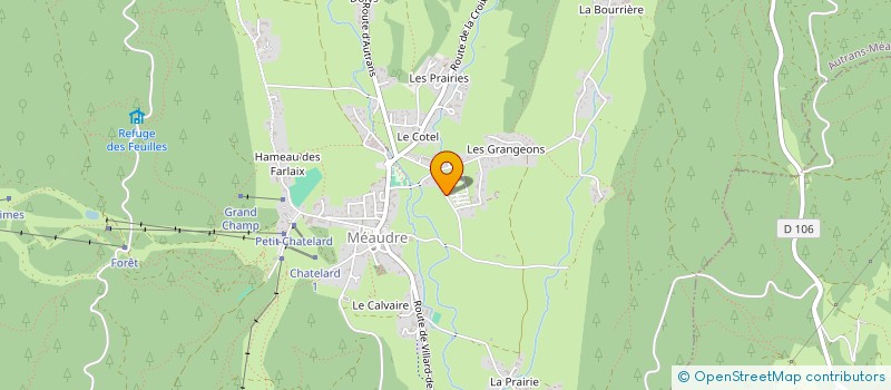 localisation de l'entreprise SCIERIE MOBILE DU PERTUSON  AUTRANS-MEAUDRE EN VERCORS