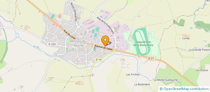 localisation de l'entreprise SCIERIE MORVAN à MESLAY-DU-MAINE