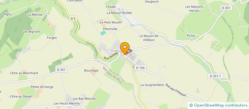 localisation de l'entreprise SCIERIE NAVET à SAINTIGNY