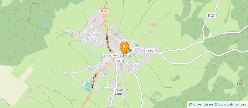 localisation de l'entreprise SCIERIE NICOD à VILLERS-CHIEF
