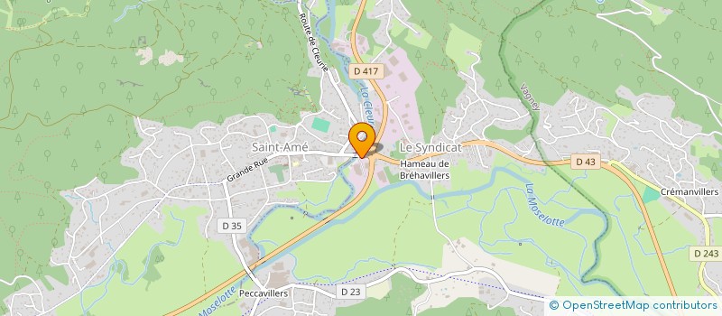 localisation de l'entreprise SCIERIE NOLOT VOSGES à LE SYNDICAT