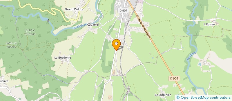 localisation de l'entreprise SCIERIE NOUVELLE DES BOIS D AUVERGNE à CHAUMONT-LE-BOURG