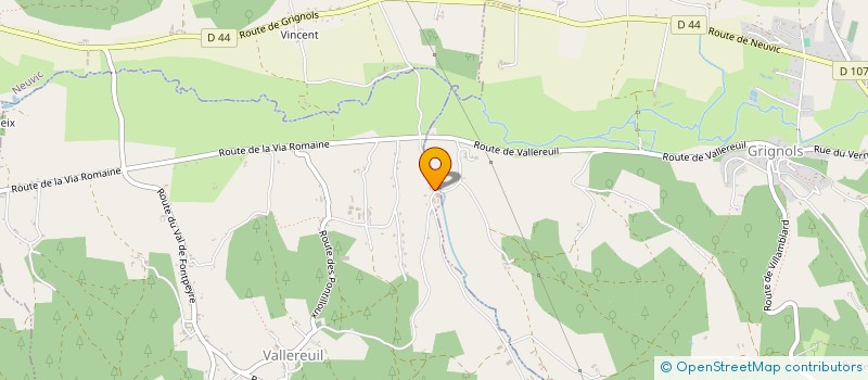 localisation de l'entreprise SCIERIE PARQUETERIE DE VALLEREUIL  VALLEREUIL