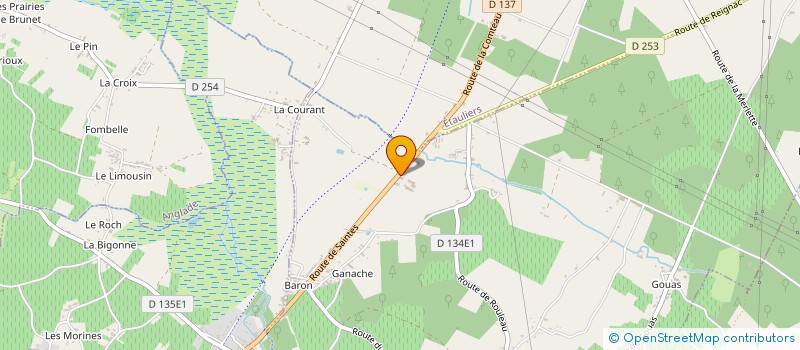 localisation de l'entreprise SCIERIE PARQUETERIE DU ROULEAU à CARTELEGUE