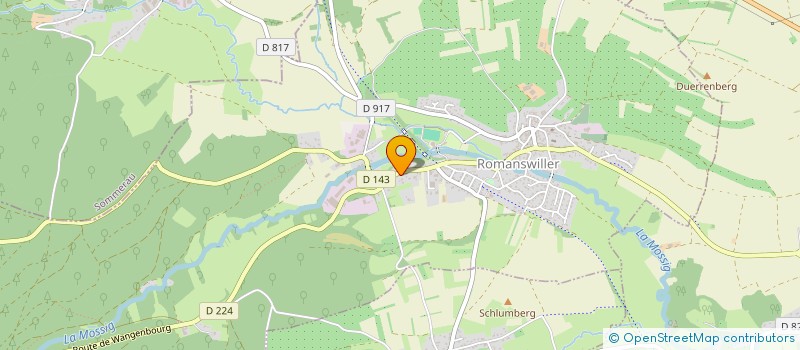 localisation de l'entreprise SCIERIE ROMANBOIS à ROMANSWILLER