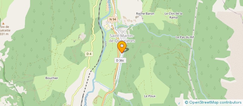 localisation de l'entreprise SCIERIE SAVOLDELLI  SAINT-MARTIN-DE-QUEYRIERES