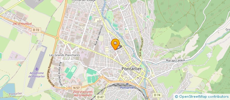 localisation de l'entreprise SCIERIE TOURNIER FILS à DOUBS