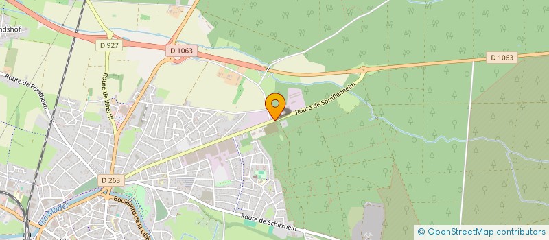 localisation de l'entreprise SCIERIE TRENDEL à HAGUENAU