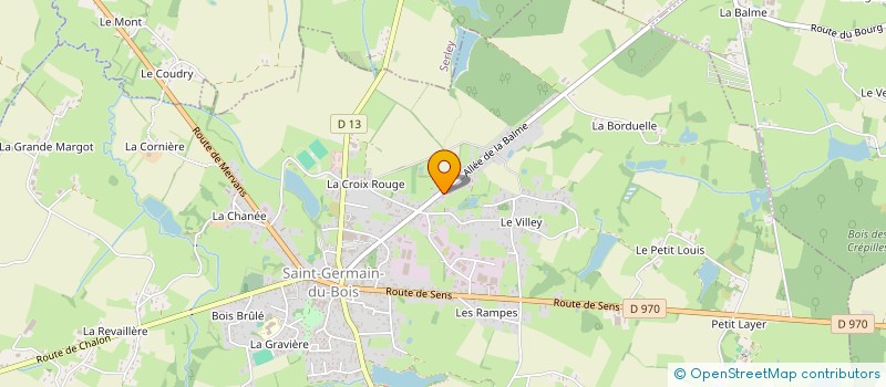 localisation de l'entreprise SCIERIE TRUCHOT à SAINT-GERMAIN-DU-BOIS
