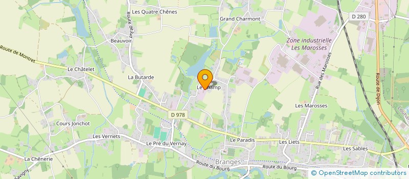 localisation de l'entreprise SCIERIE VADOT à BRANGES