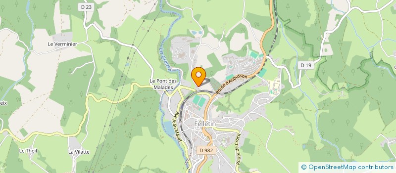 localisation de l'entreprise SCIERIES DES GARDES à FELLETIN