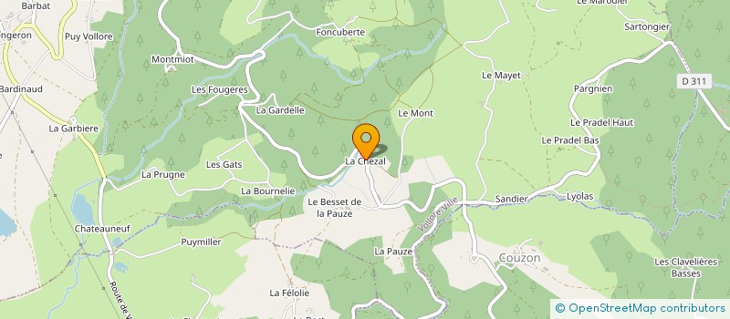 localisation de l'entreprise SCIERIES DU FOREZ ETABLISSEMENTS LEVIGNE à VOLLORE-MONTAGNE
