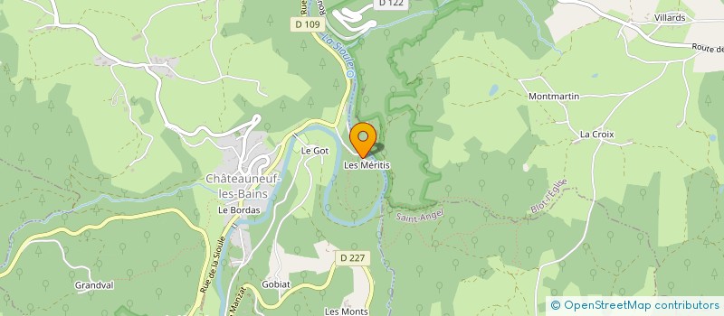 localisation de l'entreprise SCIERIES REUNIES DE L'EST à CHATEAUNEUF-LES-BAINS