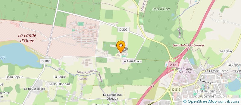 localisation de l'entreprise SCIES ET TECHNIQUES BRETAGNE à SAINT-AUBIN-DU-CORMIER