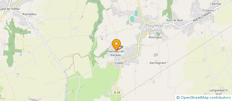 localisation de l'entreprise SCIF DE KORN AR PRAT  PLOUNEVEZ-LOCHRIST