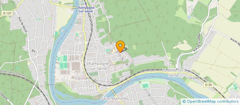 localisation de l'entreprise SCIF-DG  CHAMPAGNE-SUR-SEINE