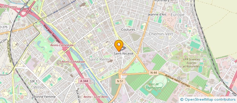 localisation de l'entreprise SCIF RENE LE GUEVEL  REIMS