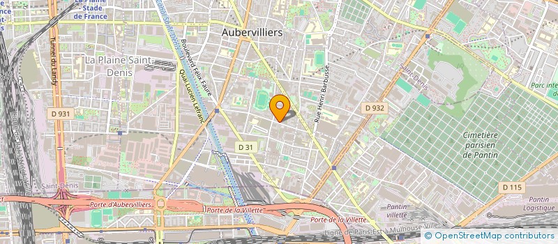 localisation de l'entreprise SCIFO'LOC à AUBERVILLIERS