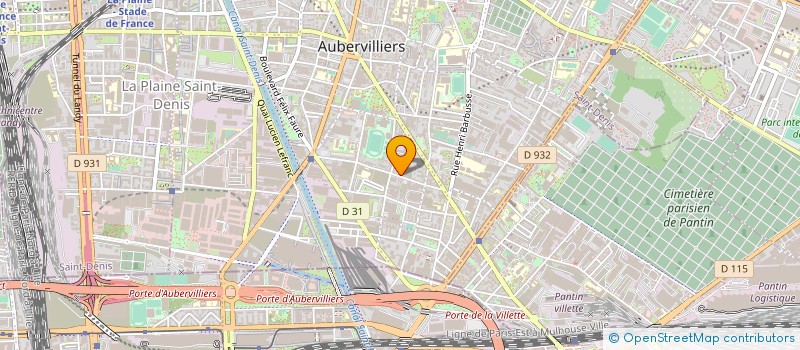 localisation de l'entreprise SCIFODIAM à AUBERVILLIERS