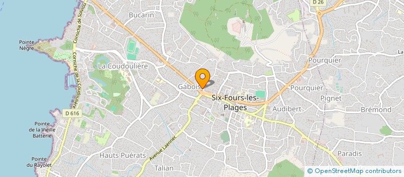 localisation de l'entreprise SCIGEST à SIX-FOURS-LES-PLAGES