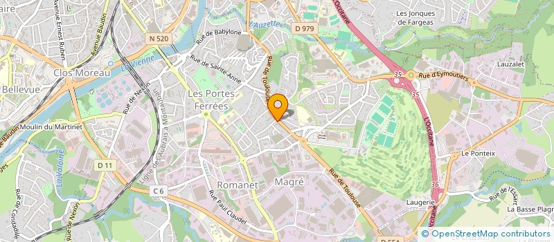 localisation de l'entreprise SCIGLIANO à LIMOGES