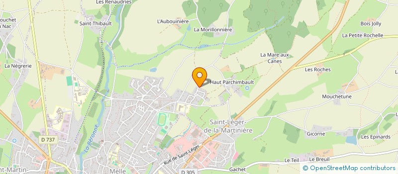 localisation de l'entreprise SCIGP DES JUMELLES SCANDINAVES  CHIRE-EN-MONTREUIL