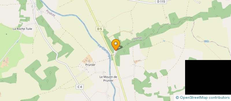 localisation de l'entreprise SCIGP DES MINOTIERS  JOUHET