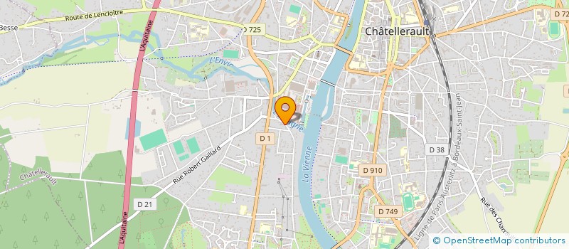 localisation de l'entreprise SCIGP LBJ  CHATELLERAULT