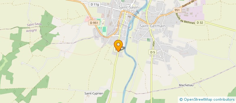 localisation de l'entreprise SCIGP LEROY-SIMON à ANTIGNY