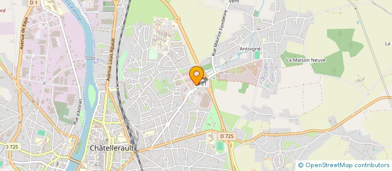 localisation de l'entreprise SCIGP MEROMA  CHATELLERAULT