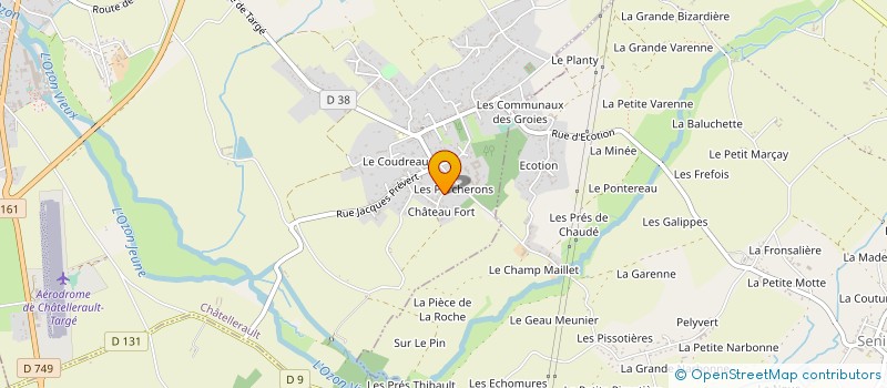 localisation de l'entreprise SCIGP RENAUD  CHATELLERAULT