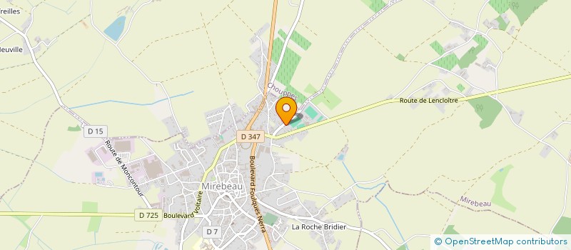 localisation de l'entreprise SCIGP SOFMIL 86  MIREBEAU