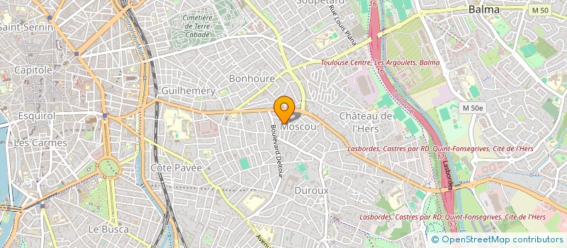 localisation de l'entreprise SCII A ET B à TOULOUSE