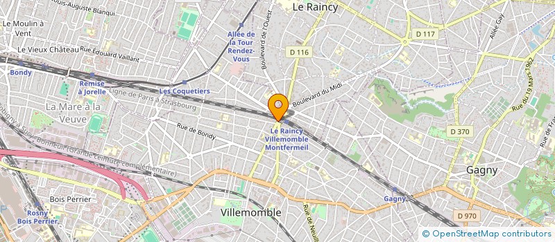 localisation de l'entreprise SCIJ  VILLEMOMBLE