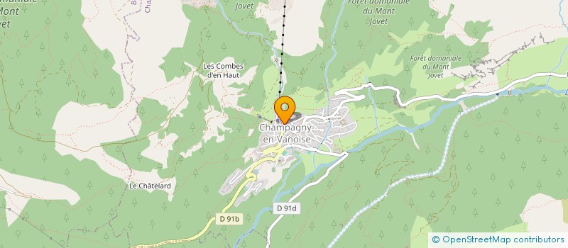 localisation de l'entreprise SCIJENYMEEUS IMMO  CHAMPAGNY-EN-VANOISE