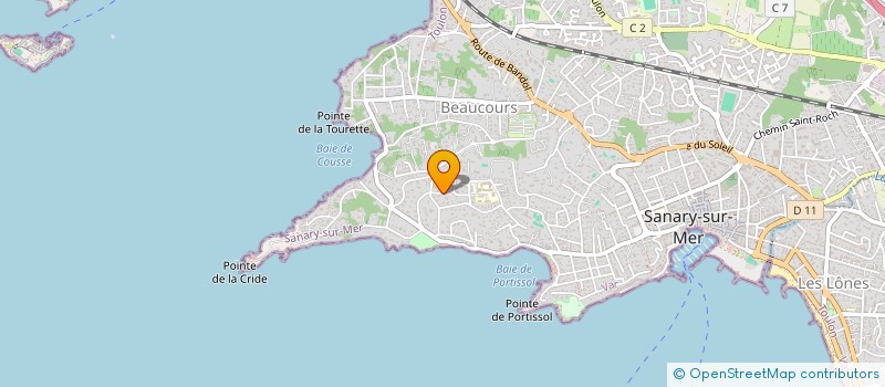 localisation de l'entreprise SCIL THOMAS ET BENOIT GAUDIOT  SANARY-SUR-MER