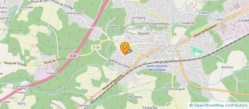 localisation de l'entreprise SCILAFONT à SAINT-VINCENT-DE-TYROSSE