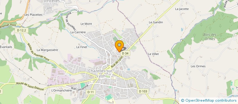 localisation de l'entreprise SCILICA  CHAZELLES-SUR-LYON